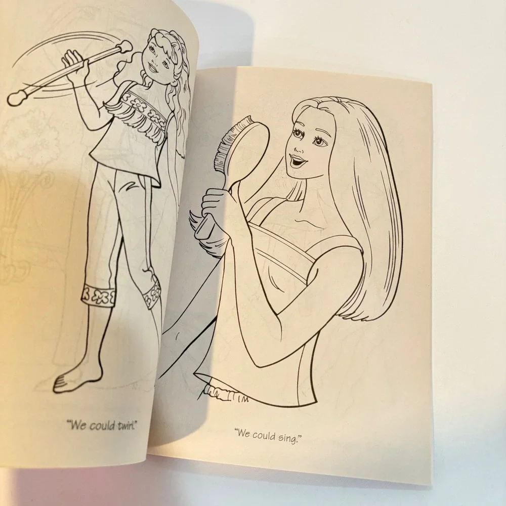 Vintage Barbie Golden Books I Love My Family Coloring Activity Book 33766-00